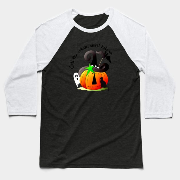 Call the Witch Baseball T-Shirt by angelwhispers